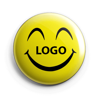 Custom Smiley Button Badges