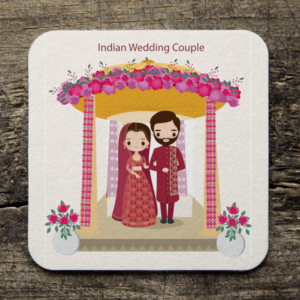personalized-wedding-tea-coaster-india