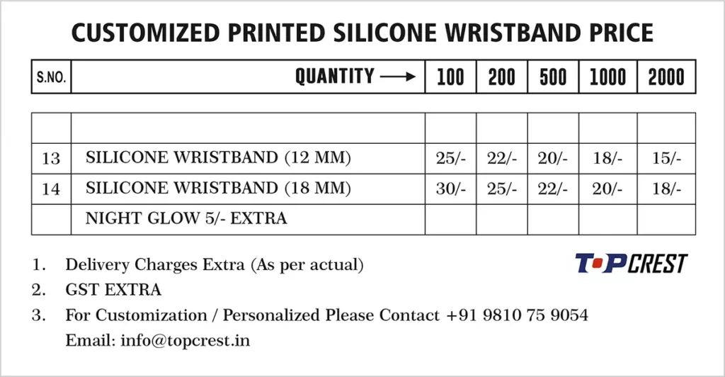 customized silicone wristband with low price