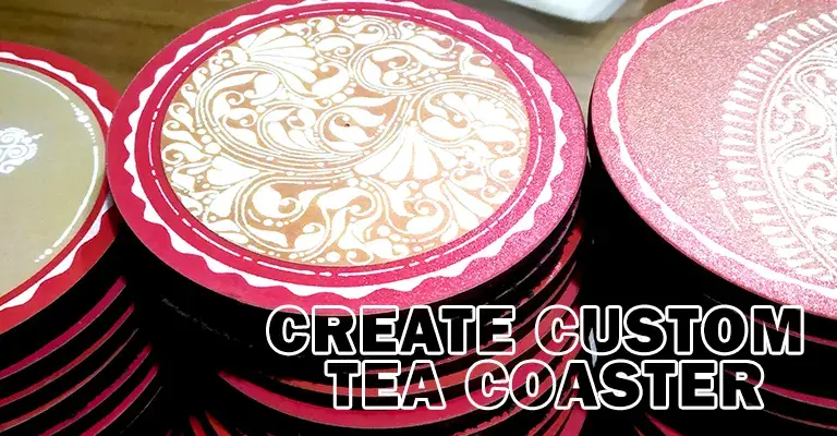 printed custom made tea coaster