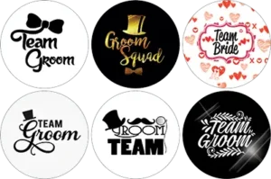 personalized wedding pins for guest