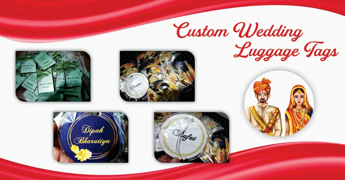Read more about the article Elevate Your Big Day with Premium Custom Wedding Luggage Tag