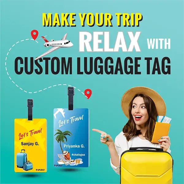 custom luggage tag design