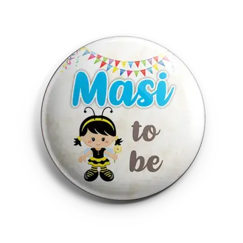 baby shower button badges masi to be