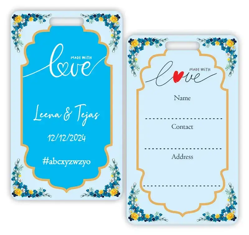 marriage luggage tags