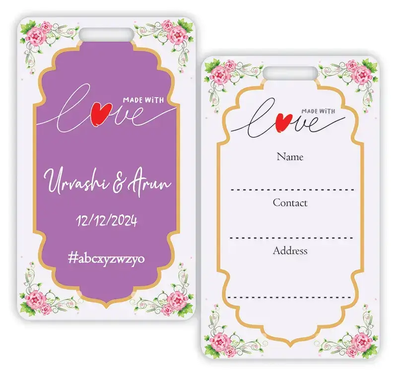 marriage luggage tags