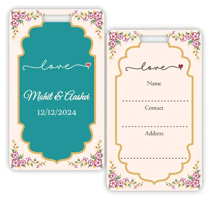 wedding gift luggage tags