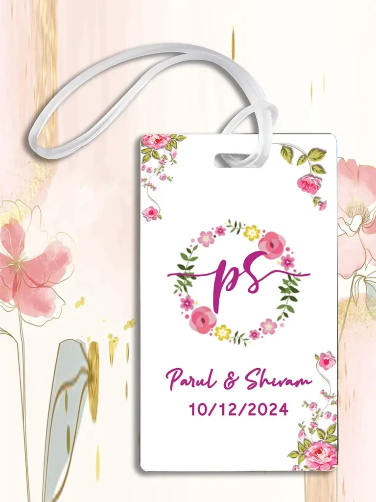 wedding luggage tags personalized