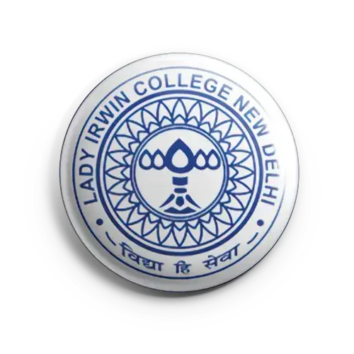 lady irwin college button badges delhi university