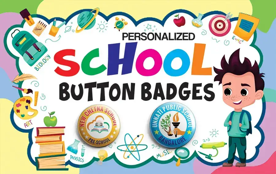 need school button badges custom design