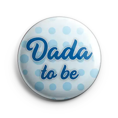 dada to be a unique design with blue polka dot background
